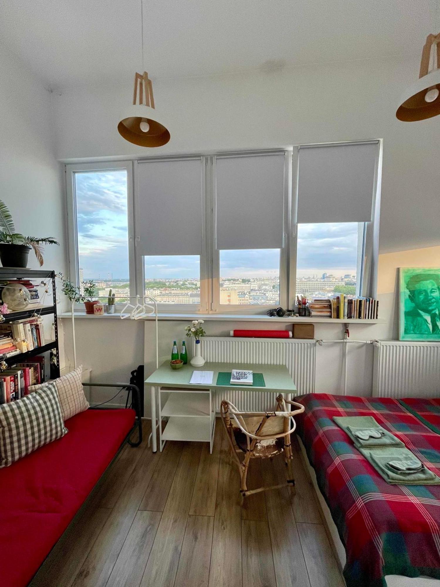 Atelier W Sercu Warszawy Z Panoramicznym Widokiem Apartment Warsaw Ngoại thất bức ảnh